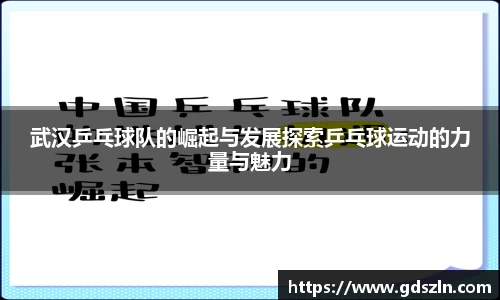 武汉乒乓球队的崛起与发展探索乒乓球运动的力量与魅力